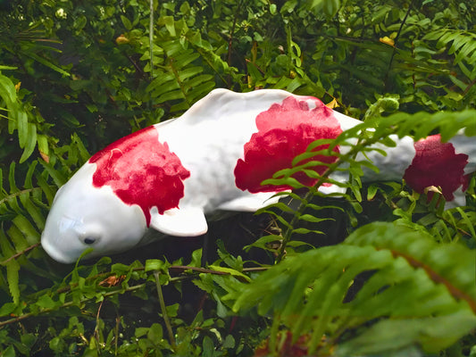 Koi Fish – Classic White - Image 1 of 4 | Garden Decor