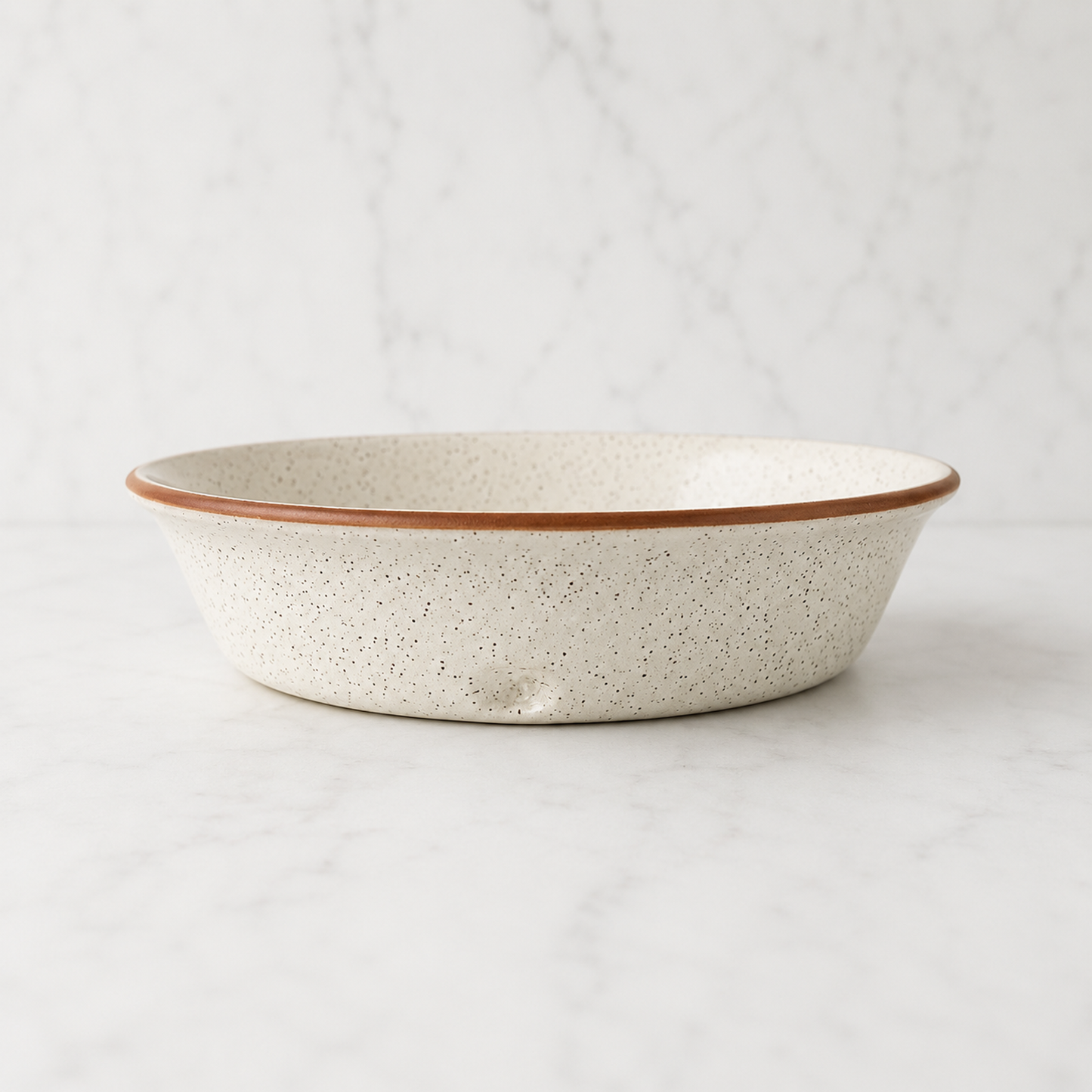 Deep Straight Pie Dish — Heartland Speckle 3