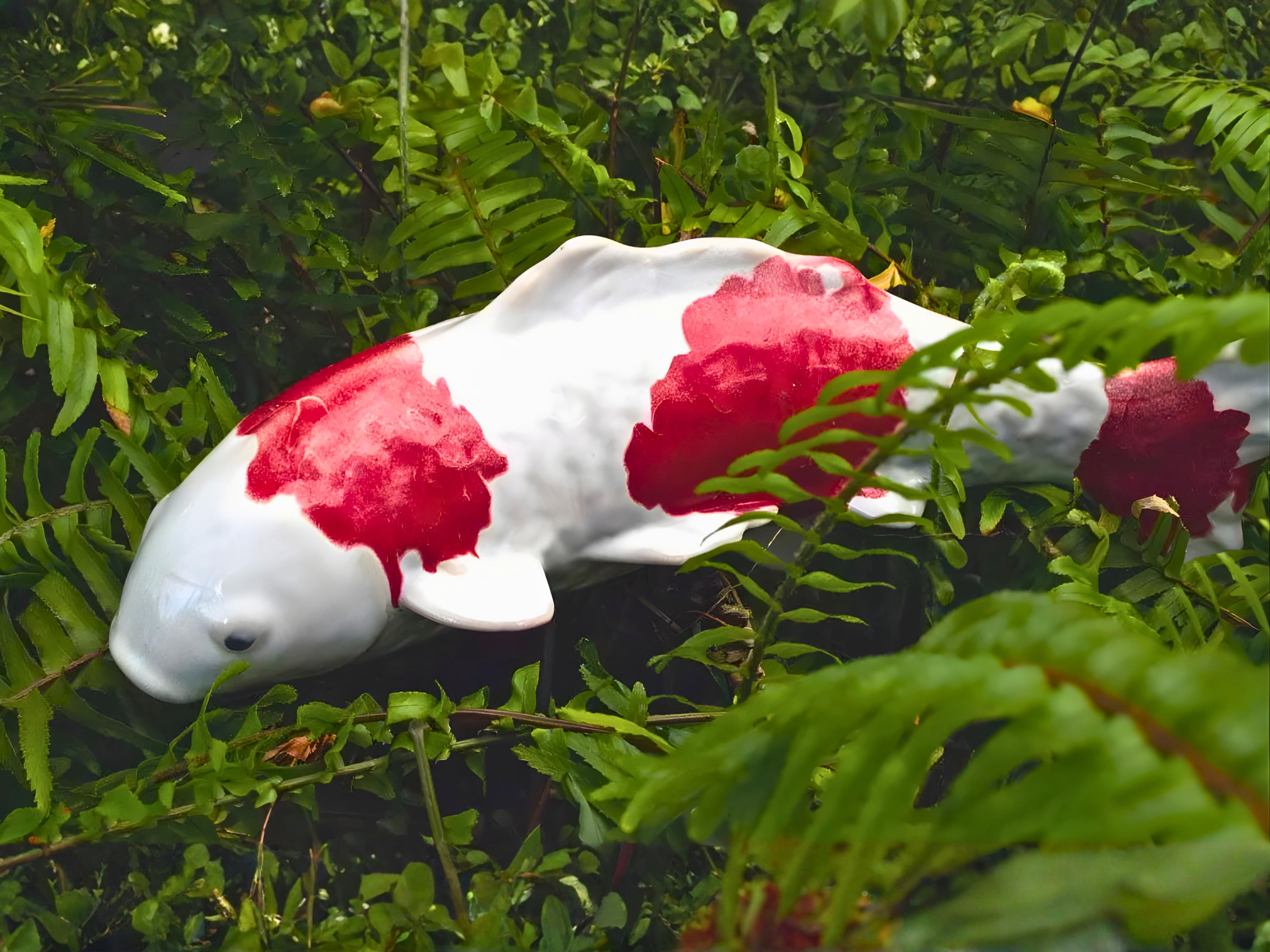 Koi Fish – Classic White - Image 1 of 4 | Garden Decor