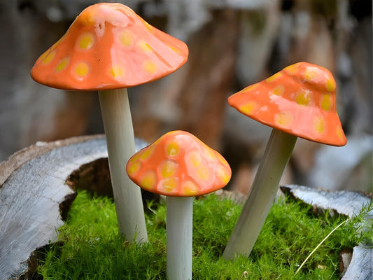 Shroomyz – Funtasmic Collection – Fuzzy Peach - Image 1 of 8 | Garden Decor