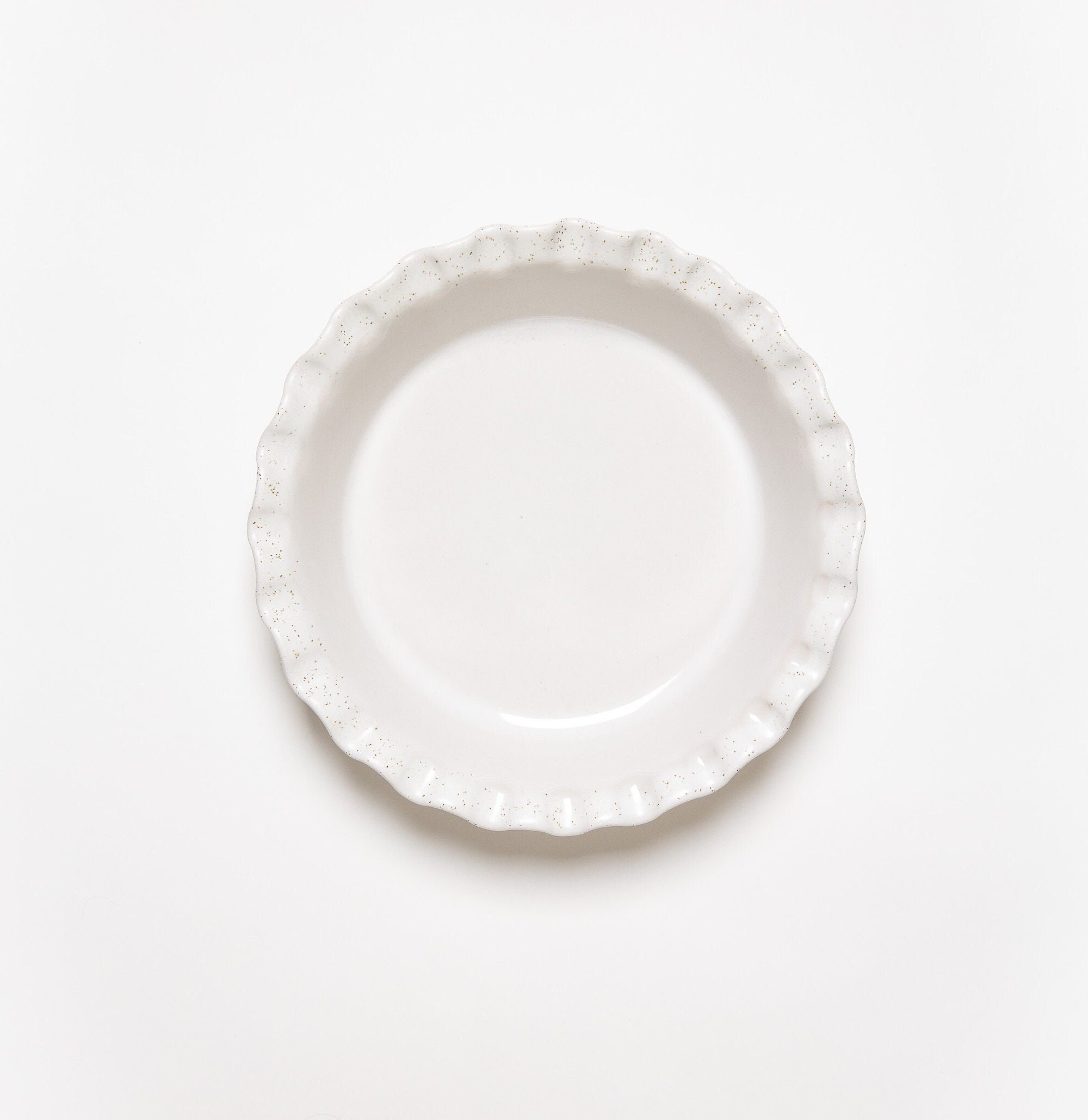 Pie Dish – Deep Fluted Edge - New England White | Bakeware