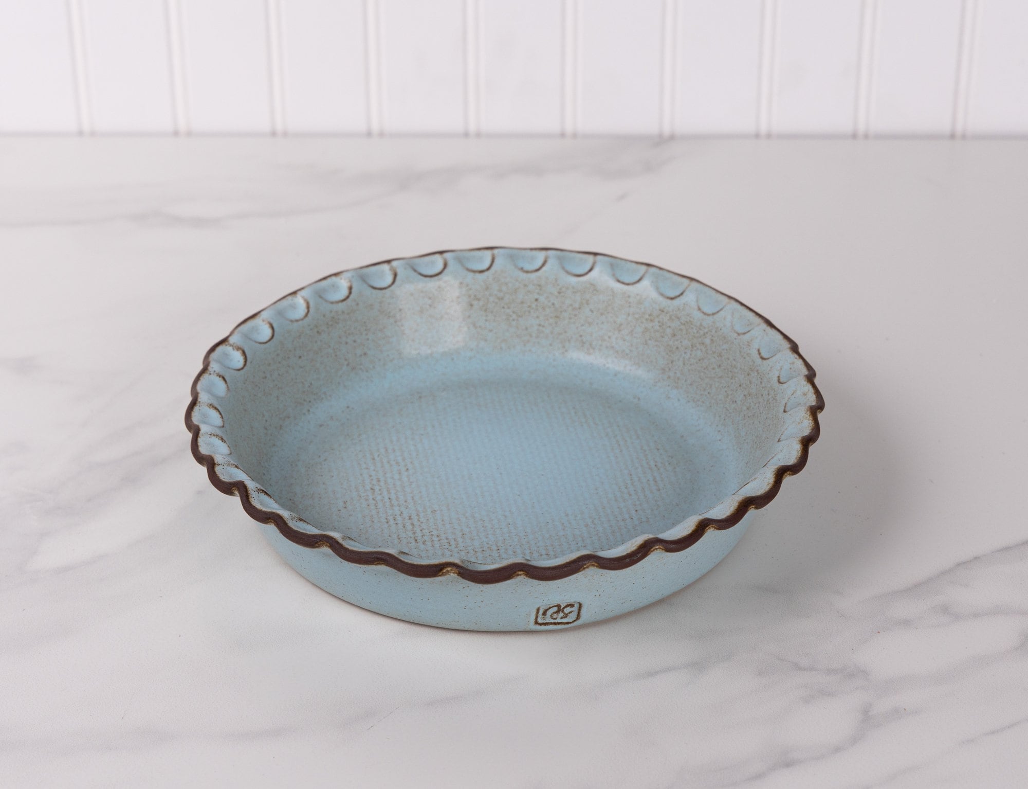 Pie Dish – Deep Pinched Edge - Araucana Blue | Bakeware