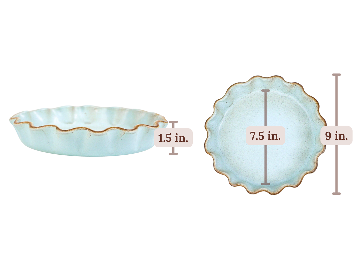 Quiche Dish – Deep Pinched Edge - Image 3 of 18 | Bakeware